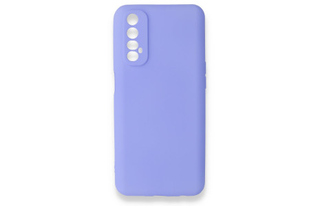 Newface Realme 7 Kılıf First Silikon - Lila