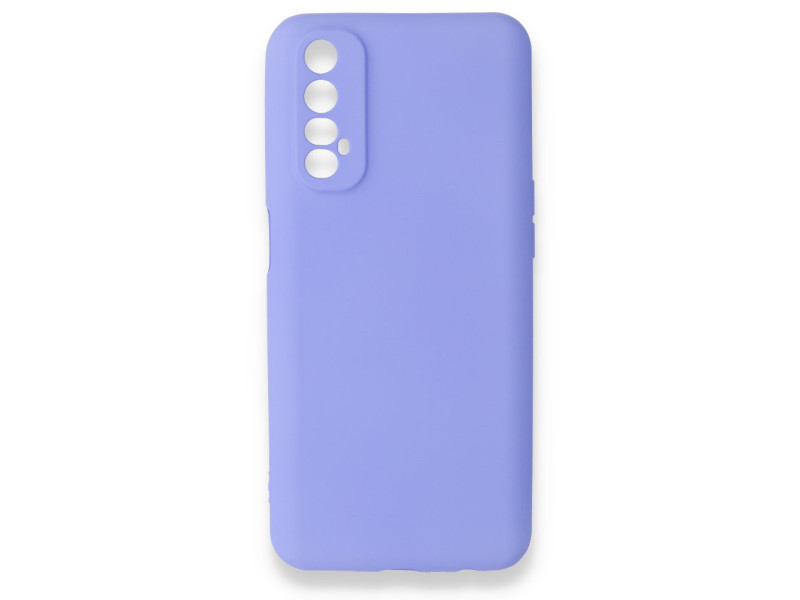 Newface Realme 7 Kılıf First Silikon - Lila