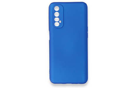 Newface Realme 7 Kılıf First Silikon - Mavi