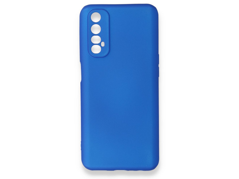 Newface Realme 7 Kılıf First Silikon - Mavi