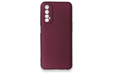 Newface Realme 7 Kılıf First Silikon - Mürdüm