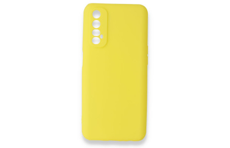 Newface Realme 7 Kılıf First Silikon - Sarı