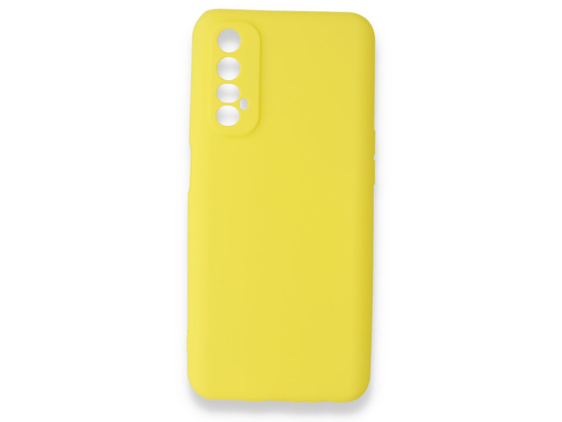 Newface Realme 7 Kılıf First Silikon - Sarı
