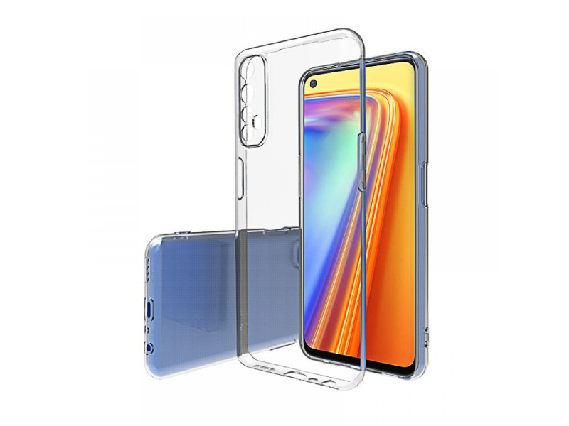 Newface Realme 7 Pro Kılıf Lüx Şeffaf Silikon - Şeffaf
