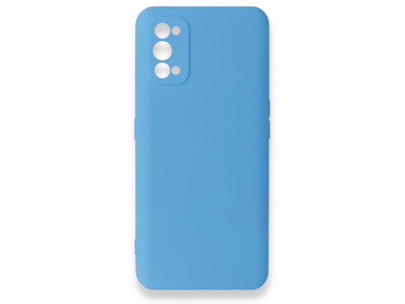 Newface Realme 7 Pro Kılıf Nano içi Kadife Silikon - Mavi