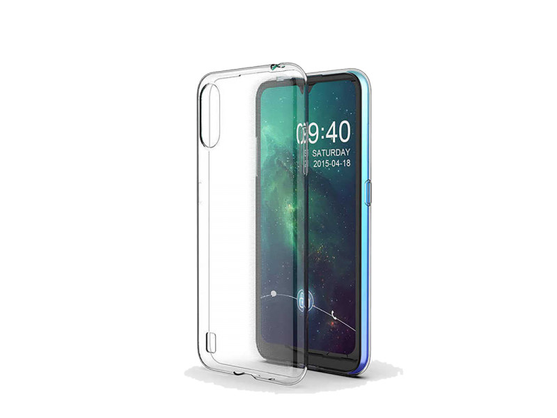 Newface Samsung Galaxy A01 Kılıf Lüx Şeffaf Silikon