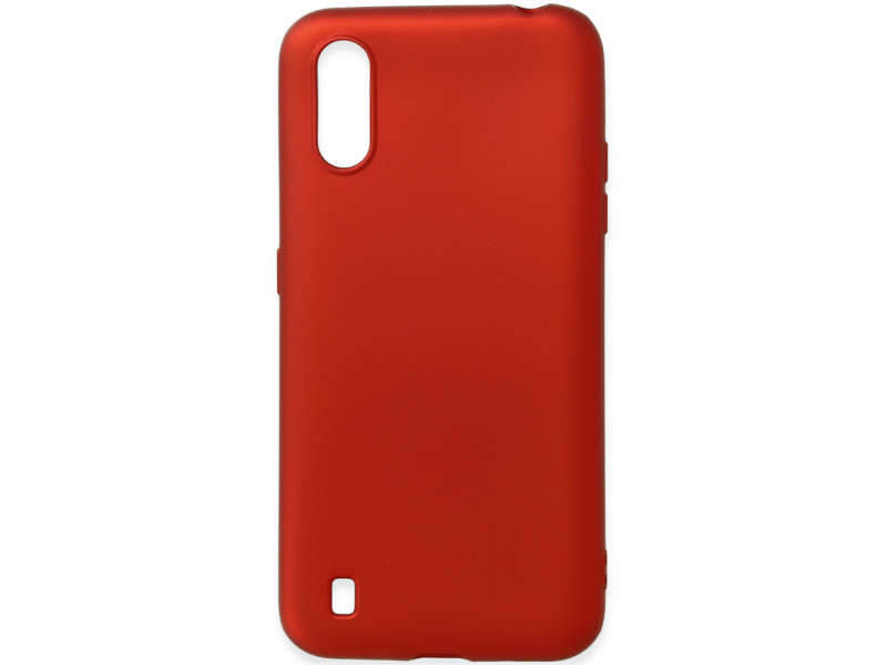 Newface Samsung Galaxy A01 Kılıf First Silikon - Bordo