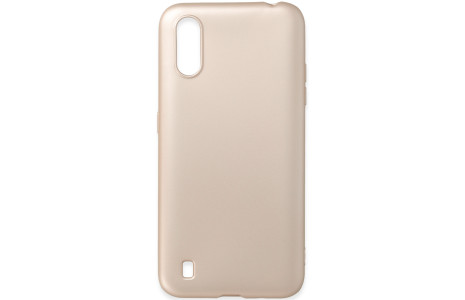 Newface Samsung Galaxy A01 Kılıf First Silikon - Gold