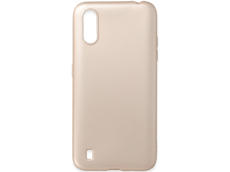Newface Samsung Galaxy A01 Kılıf First Silikon - Gold