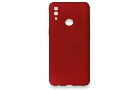 Newface Samsung Galaxy A10S Kılıf First Silikon - Bordo