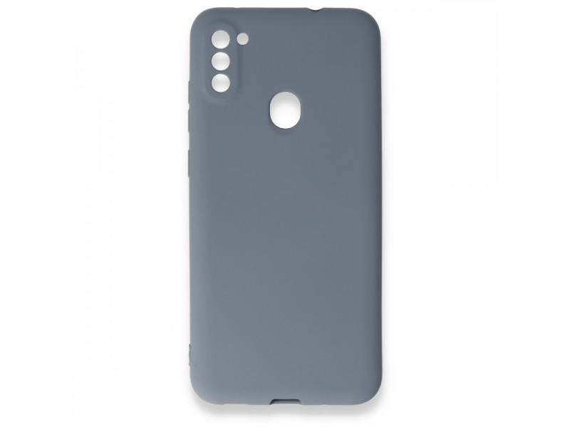 Newface Samsung Galaxy A11 Kılıf First Silikon - Gri