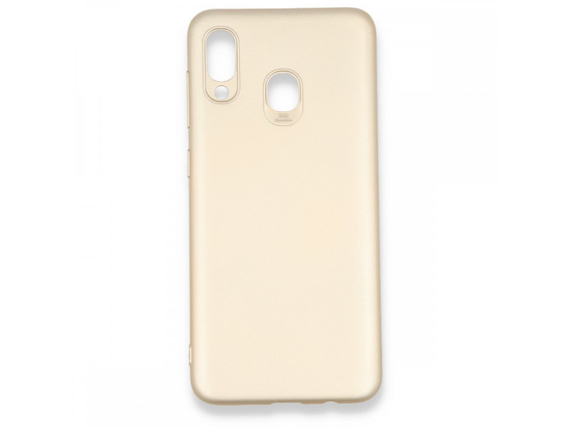 Newface Samsung Galaxy A20 Kılıf First Silikon - Gold