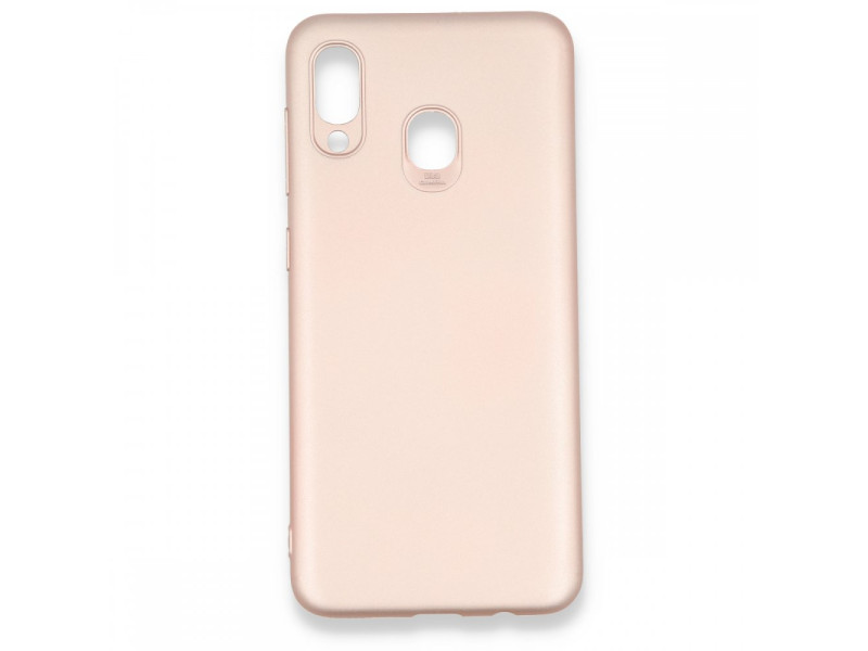 Newface Samsung Galaxy A20 Kılıf First Silikon - Rose Gold