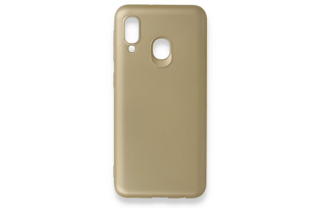 Newface Samsung Galaxy A20E Kılıf First Silikon - Gold