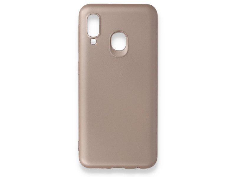 Newface Samsung Galaxy A20E Kılıf First Silikon - Rose Gold