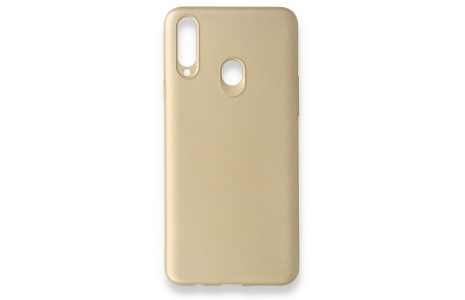 Newface Samsung Galaxy A20S Kılıf First Silikon - Gold
