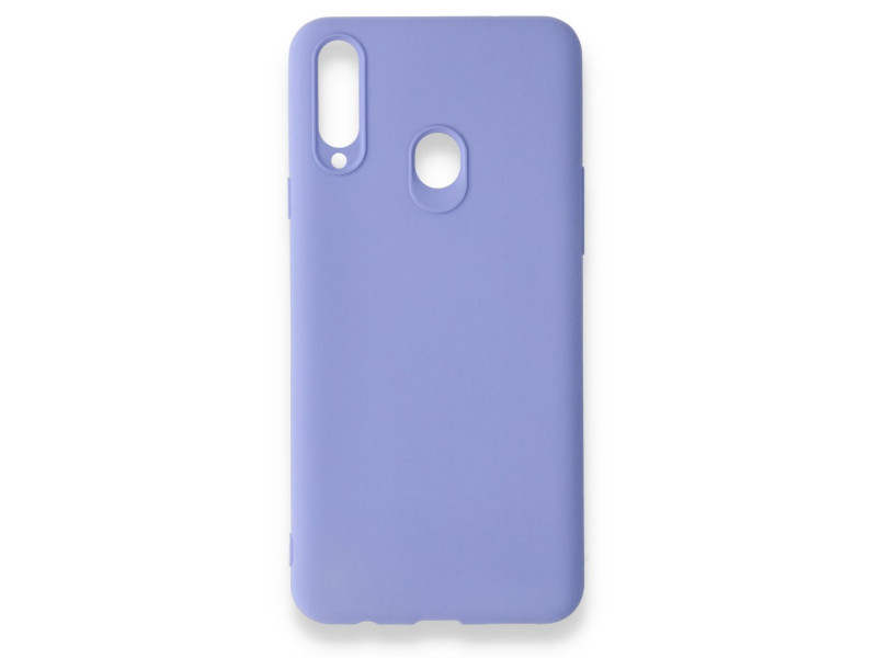 Newface Samsung Galaxy A20S Kılıf First Silikon - Lila