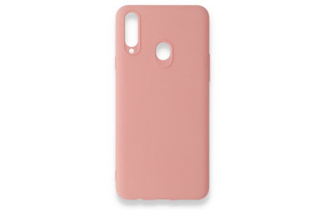 Newface Samsung Galaxy A20S Kılıf First Silikon - Pudra