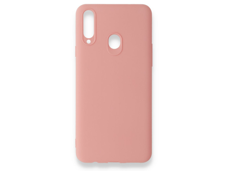 Newface Samsung Galaxy A20S Kılıf First Silikon - Pudra