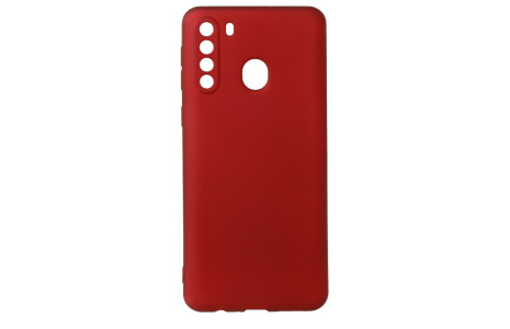 Newface Samsung Galaxy A21 Kılıf First Silikon - Bordo