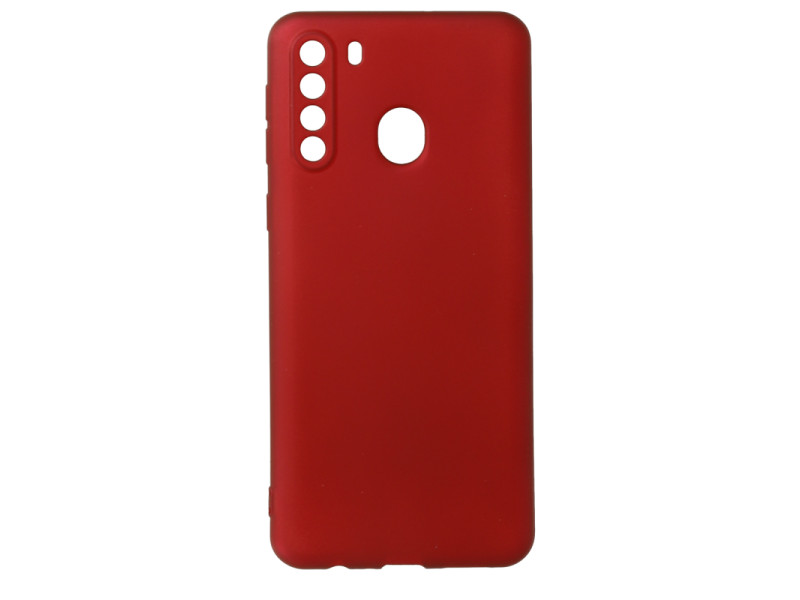 Newface Samsung Galaxy A21 Kılıf First Silikon - Bordo