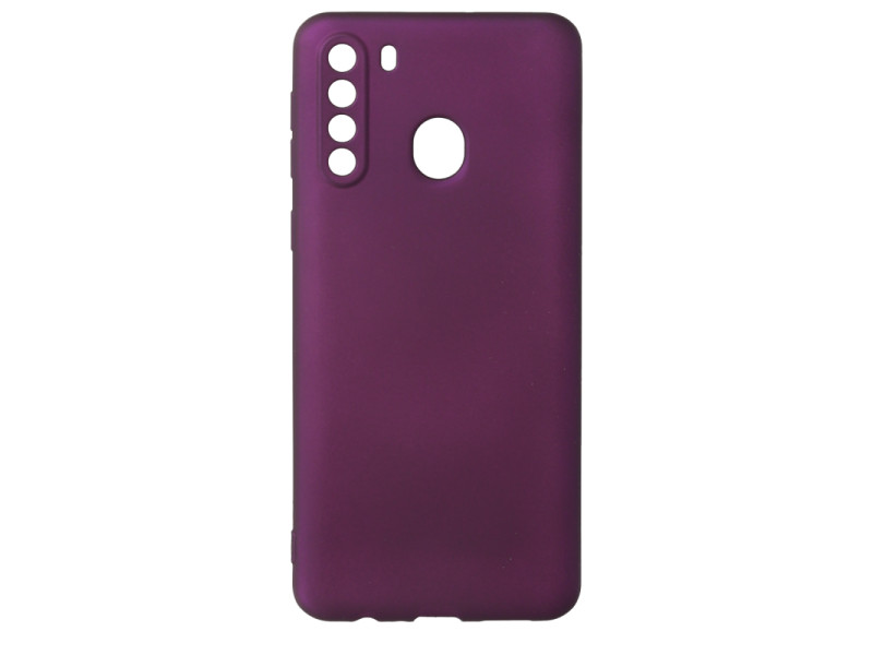 Newface Samsung Galaxy A21 Kılıf First Silikon - Mürdüm
