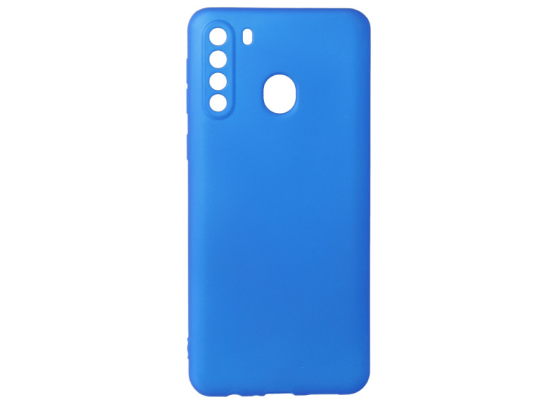 Newface Samsung Galaxy A21 Kılıf First Silikon - Mavi