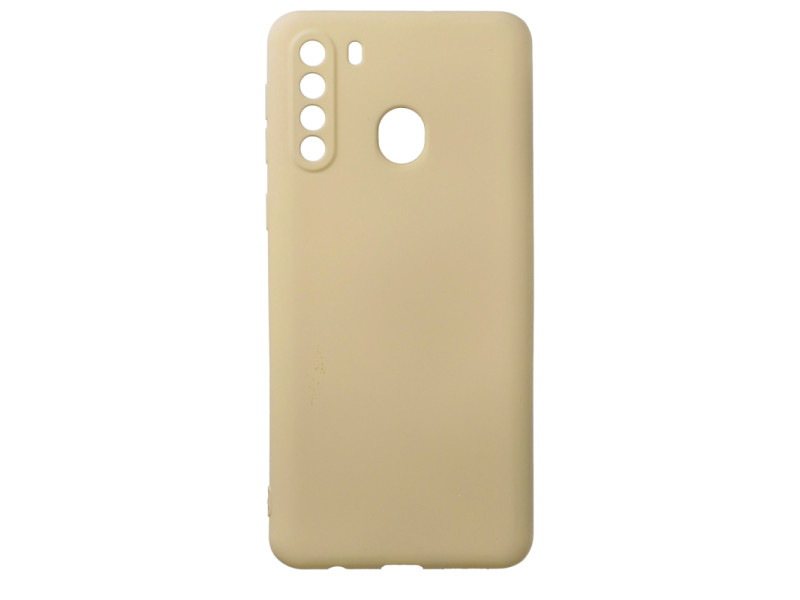 Newface Samsung Galaxy A21 Kılıf First Silikon - Gold