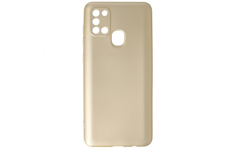 Newface Samsung Galaxy A21S Kılıf First Silikon - Gold