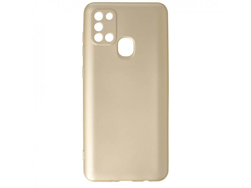 Newface Samsung Galaxy A21S Kılıf First Silikon - Gold