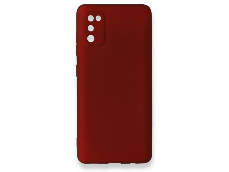 Newface Samsung Galaxy A41 Kılıf First Silikon - Bordo