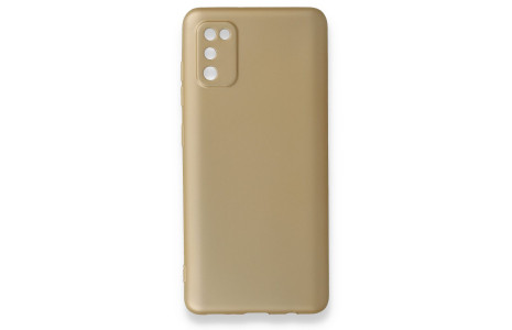 Newface Samsung Galaxy A41 Kılıf First Silikon - Gold
