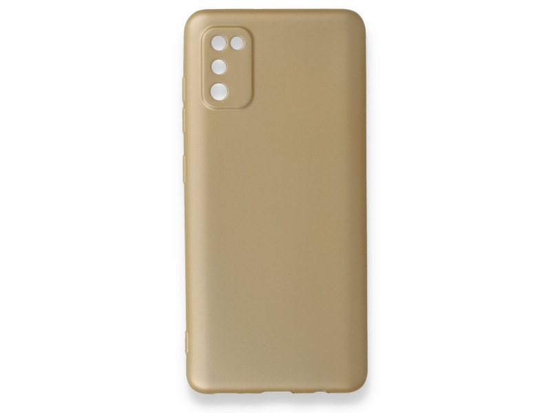 Newface Samsung Galaxy A41 Kılıf First Silikon - Gold