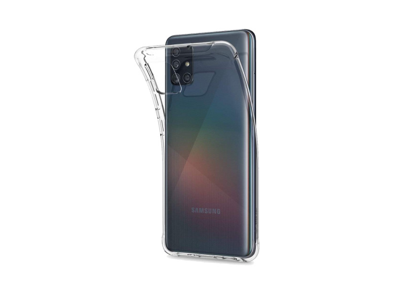 Newface Samsung Galaxy A51 Kılıf Lüx Şeffaf Silikon