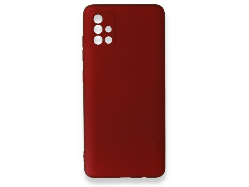Newface Samsung Galaxy A51 Kılıf First Silikon - Bordo