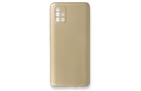 Newface Samsung Galaxy A51 Kılıf First Silikon - Gold