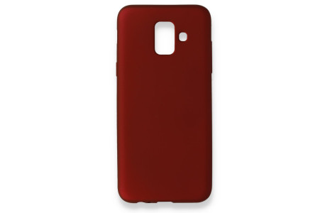 Newface Samsung Galaxy A6 2018 Kılıf First Silikon - Bordo