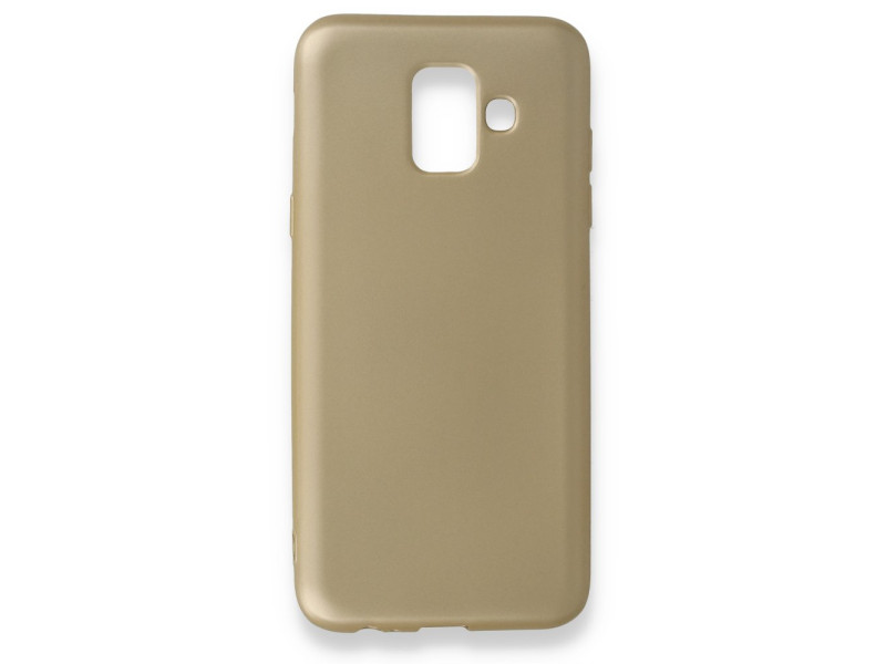 Newface Samsung Galaxy A6 2018 Kılıf First Silikon - Gold