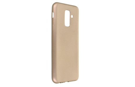 Newface Samsung Galaxy A6 Plus 2018 Kılıf First Silikon - Gold