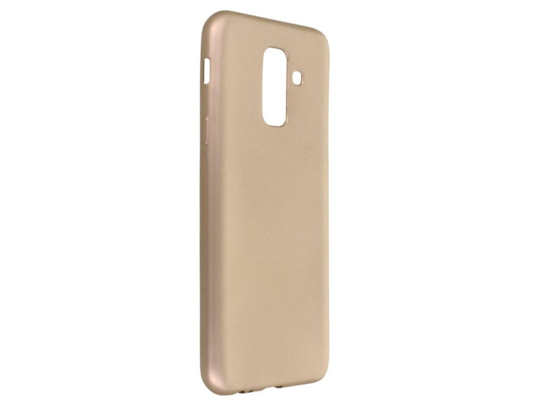 Newface Samsung Galaxy A6 Plus 2018 Kılıf First Silikon - Gold