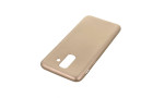 Newface Samsung Galaxy A6 Plus 2018 Kılıf First Silikon - Gold