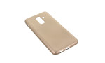 Newface Samsung Galaxy A6 Plus 2018 Kılıf First Silikon - Gold
