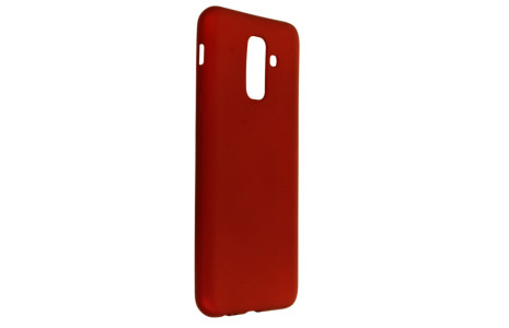 Newface Samsung Galaxy A6 Plus 2018 Kılıf First Silikon - Bordo