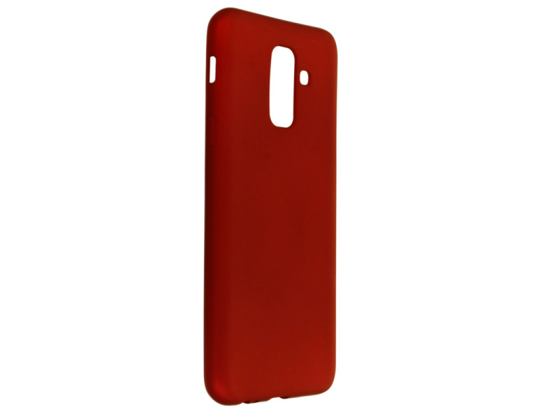 Newface Samsung Galaxy A6 Plus 2018 Kılıf First Silikon - Bordo