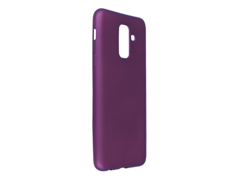 Newface Samsung Galaxy A6 Plus 2018 Kılıf First Silikon - Mürdüm