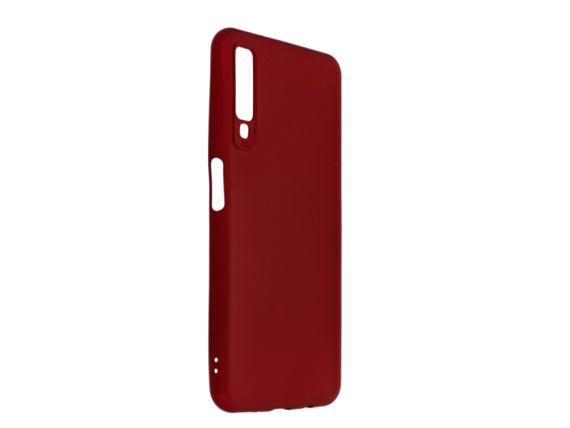Newface Samsung Galaxy A7 2018 Kılıf First Silikon - Bordo
