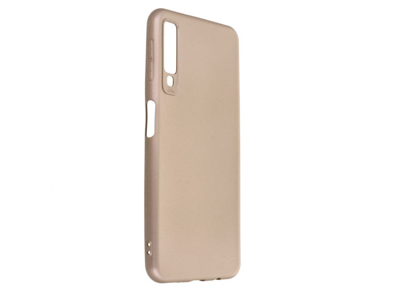 Newface Samsung Galaxy A7 2018 Kılıf First Silikon - Gold