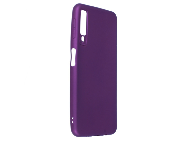 Newface Samsung Galaxy A7 2018 Kılıf First Silikon - Mürdüm