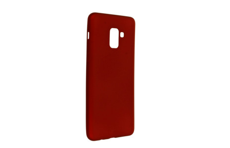 Newface Samsung Galaxy A8 Plus 2018 Kılıf First Silikon - Bordo