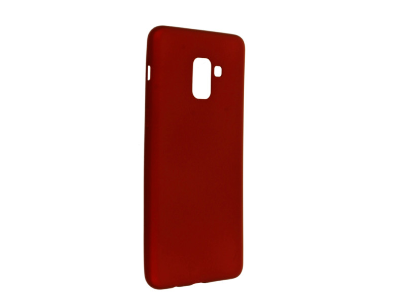 Newface Samsung Galaxy A8 Plus 2018 Kılıf First Silikon - Bordo